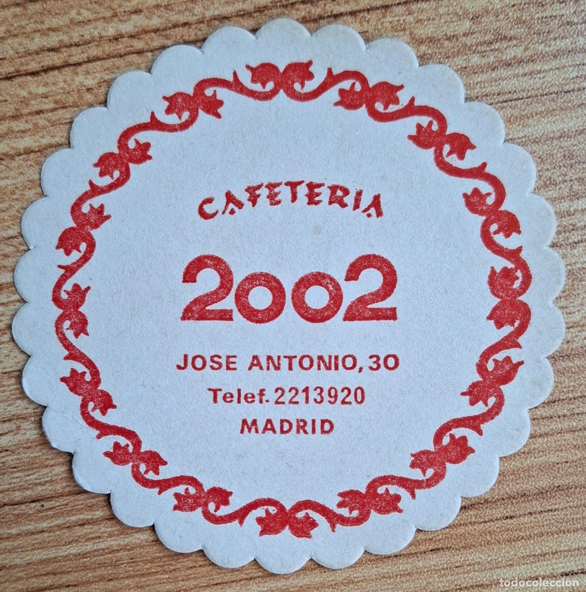 Otros art&iacute;culos de coleccionismo en papel: Posavasos Cafeter&iacute;a 2002 - Madrid