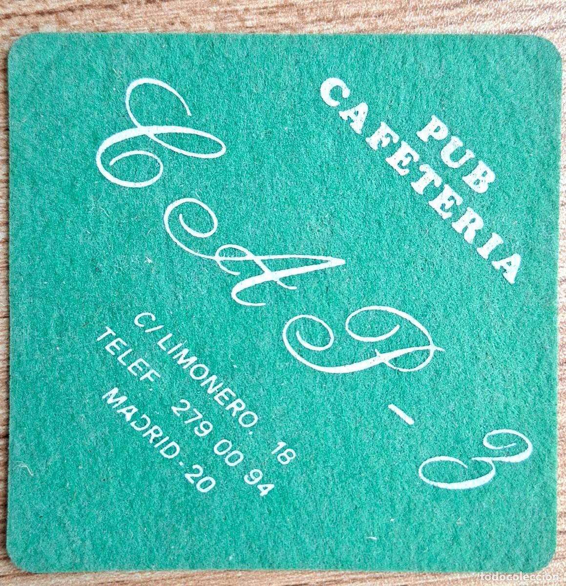 Otros art&iacute;culos de coleccionismo en papel: Posavasos Pub Cafeter&iacute;a Cap 3 - Madrid