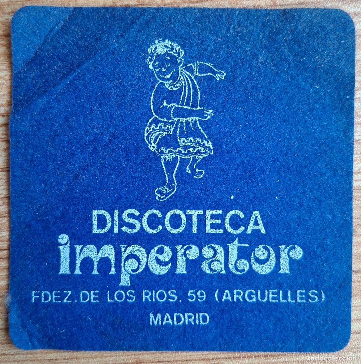 Otros art&iacute;culos de coleccionismo en papel: Posavasos Discoteca - Sala de Juventud Imperator - azul - Madrid
