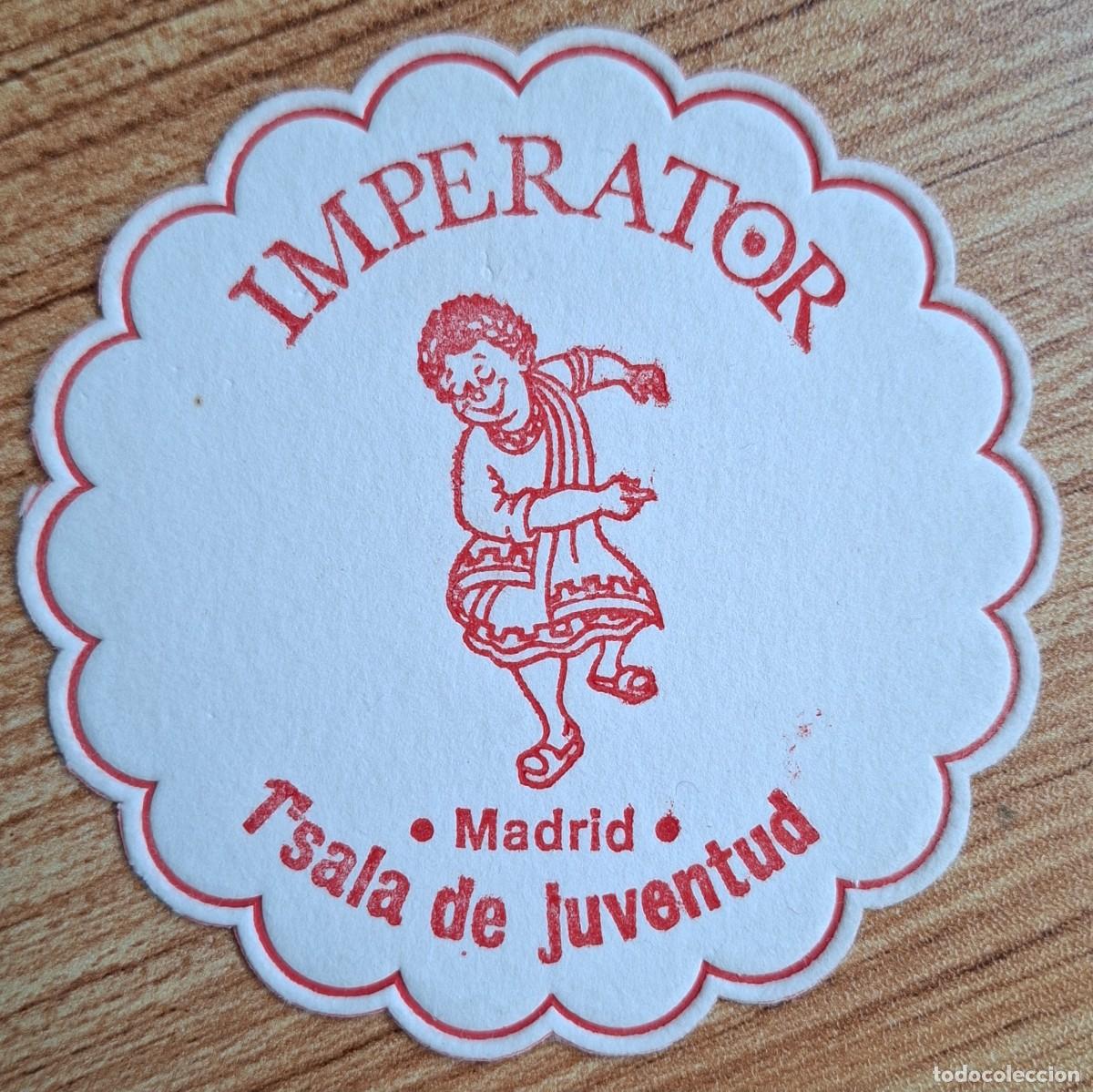 Otros art&iacute;culos de coleccionismo en papel: Posavasos Discoteca - Sala de Juventud Imperator - rojo - Madrid