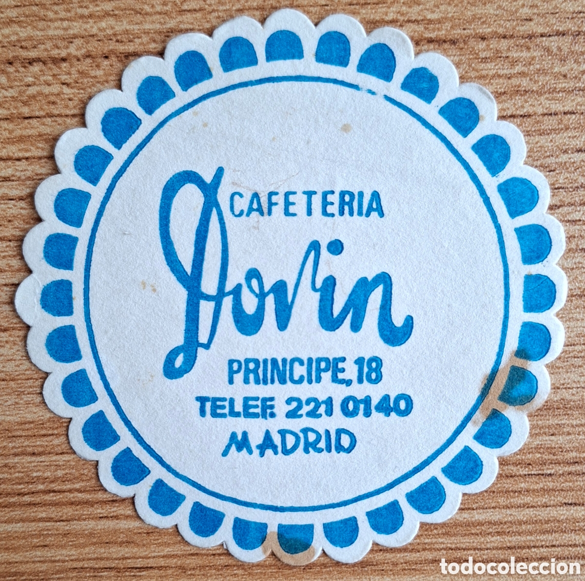 Otros art&iacute;culos de coleccionismo en papel: Posavasos Cafeter&iacute;a Dovin - Madrid