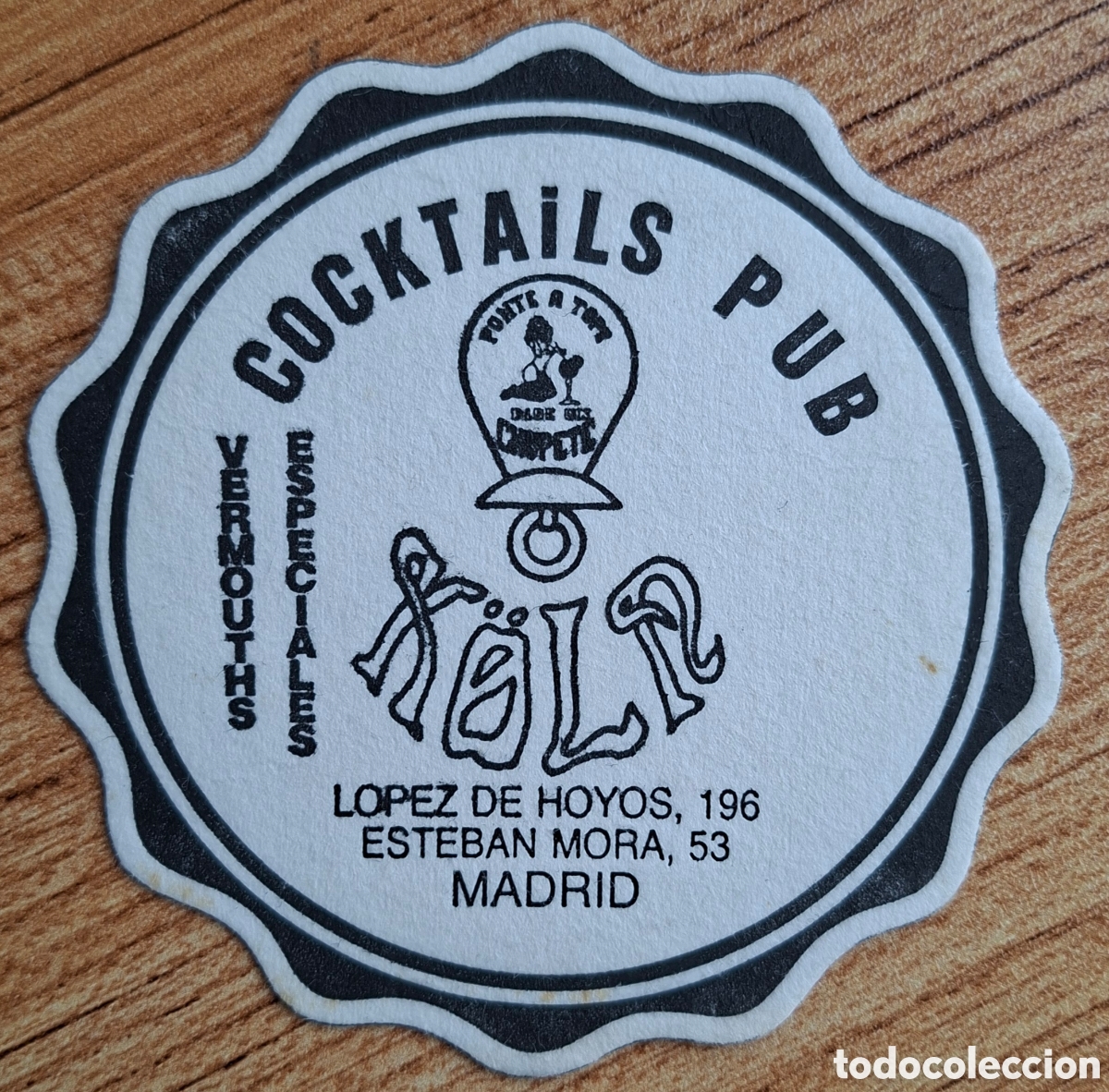 Otros art&iacute;culos de coleccionismo en papel: Posavasos Cocktails Pub K&ouml;ln - Madrid