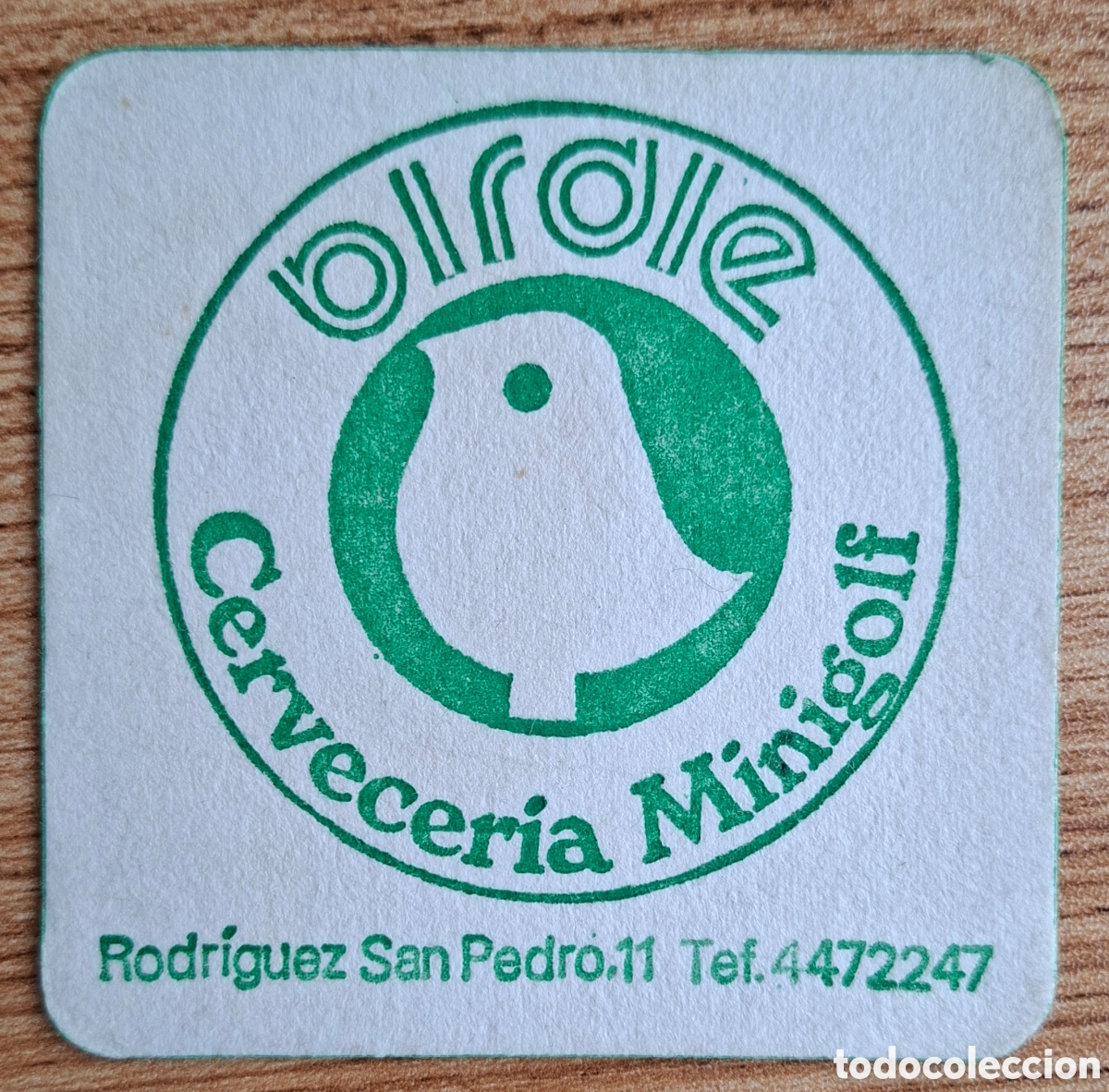Otros art&iacute;culos de coleccionismo en papel: Posavasos Cervecer&iacute;a Minigolf Birdie - Madrid