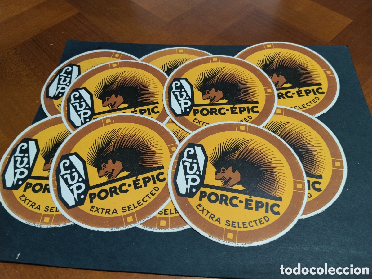 Otros art&iacute;culos de coleccionismo en papel: Etiquetas de naranja publicidad porc-epic