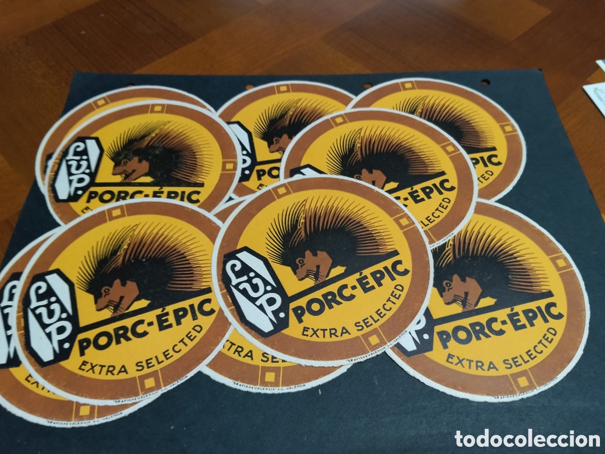 Otros art&iacute;culos de coleccionismo en papel: Etiquetas de naranja publicidad porc-epic