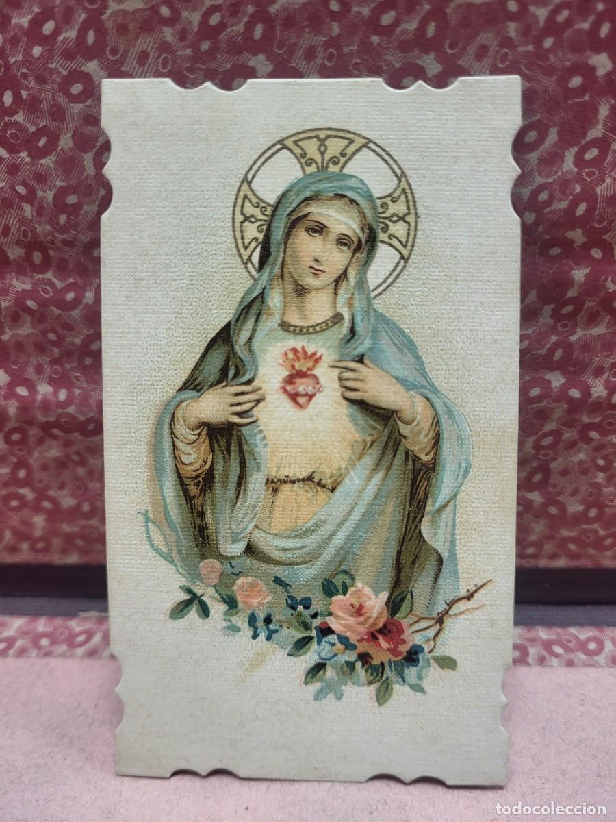 Otros art&iacute;culos de coleccionismo en papel: ANTIGUA ESTAMPA RELIGIOSA PUBLICIDAD PANADERIA POZO HONDO ALBACETE CASTILLA LA MANCHA