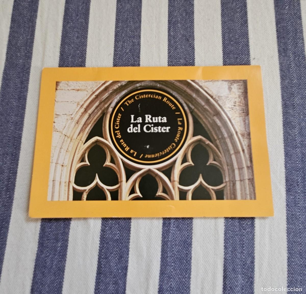 Otros art&iacute;culos de coleccionismo en papel: Folleto Desplegable La Ruta Del Cister En Catalu&ntilde;a Con La Tarjeta/Entrada Para Los Tres Monasterios.