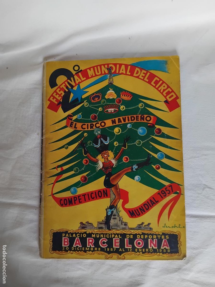 Otros art&iacute;culos de coleccionismo en papel: 2&ordm; FESTIVAL MUNDIAL DEL CIRCO. PALACIO DE LOS DEPORTES BARCELONA DICIEMBRE 1957 A ENERO 1958.