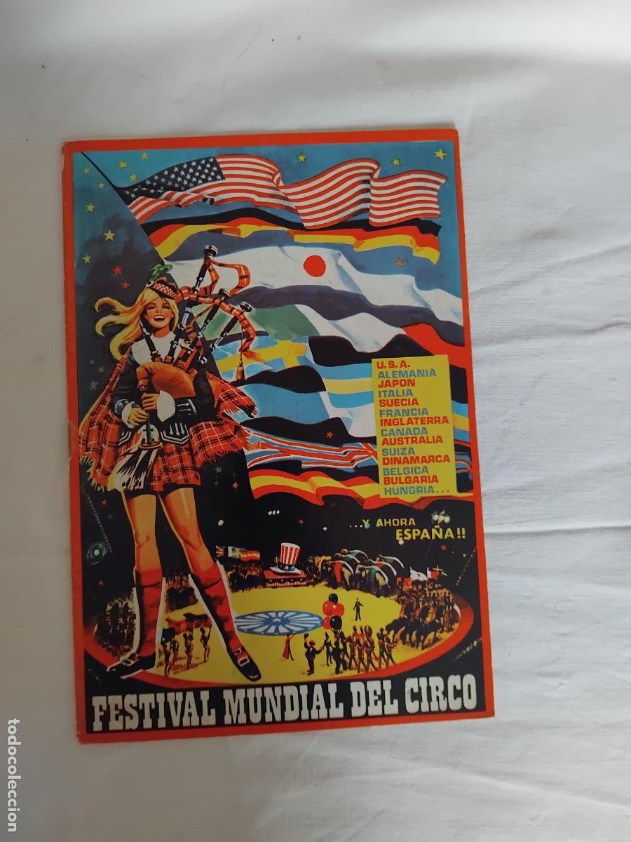 Otros art&iacute;culos de coleccionismo en papel: FESTIVAL MUNDIAL DEL CIRCO 1971. BARCELONA SEPTIEMBRE FIESTAS DE LA MERCED BARCELONA.