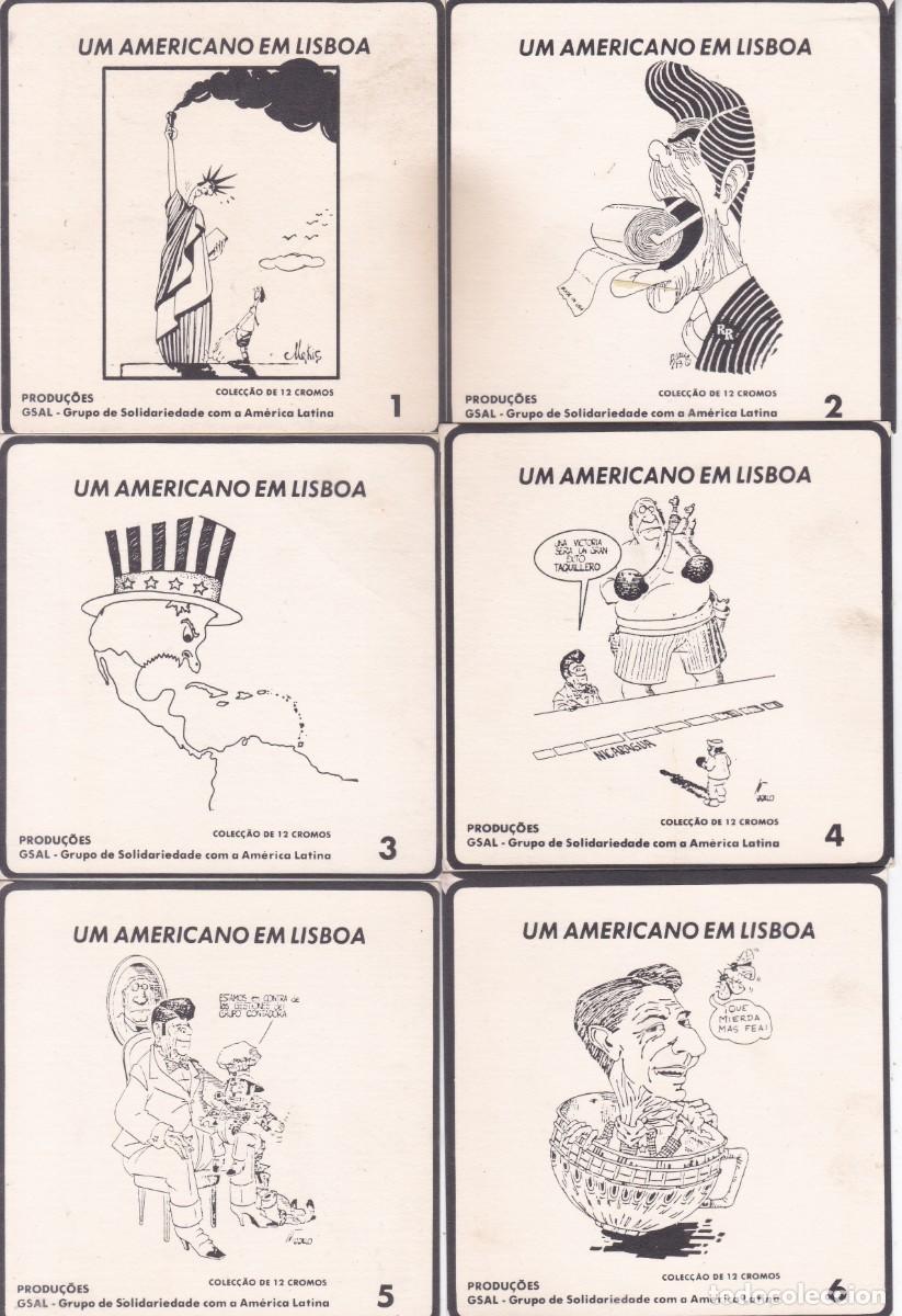 Otros art&iacute;culos de coleccionismo en papel: COLECCION DE 12 CROMOS/TARJETAS NUMERADAS. UM AMERICANO EM LISBOA. GSAL. GRUPO DE SOLIDARIEDADE ...