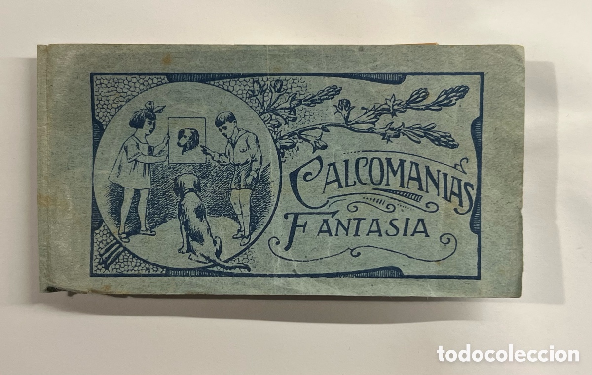 Otros art&iacute;culos de coleccionismo en papel: CALCOMAN&Iacute;AS fantas&iacute;a. Desplegable con 7 vi&ntilde;etas (h.1900?)