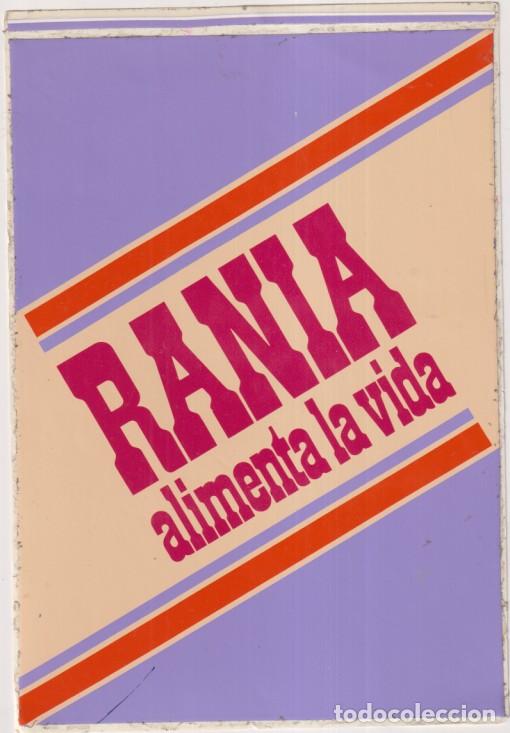 Otros art&iacute;culos de coleccionismo en papel: Rania alimenta la vida. Pegatina Publicitaria (19x13 cm.)