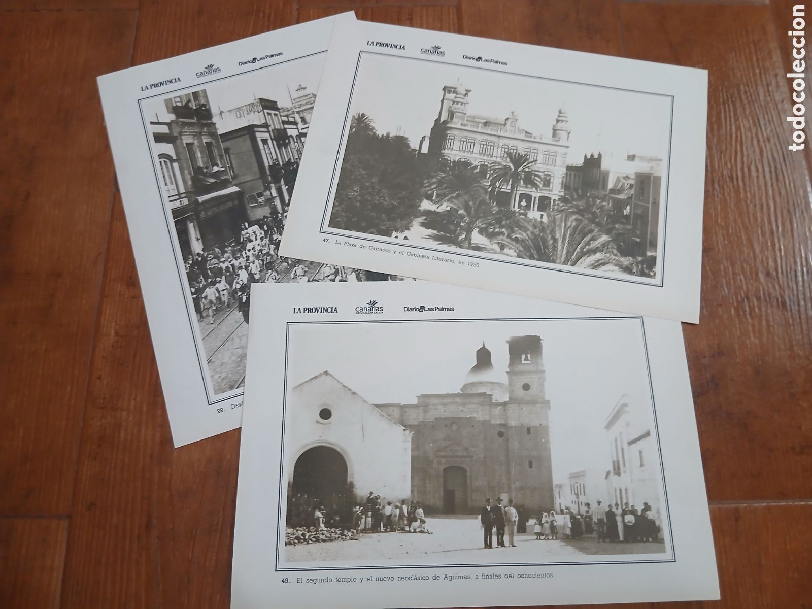 Otros art&iacute;culos de coleccionismo en papel: 3 L&aacute;minas Las Palmas en el Recuerdo (1.992)