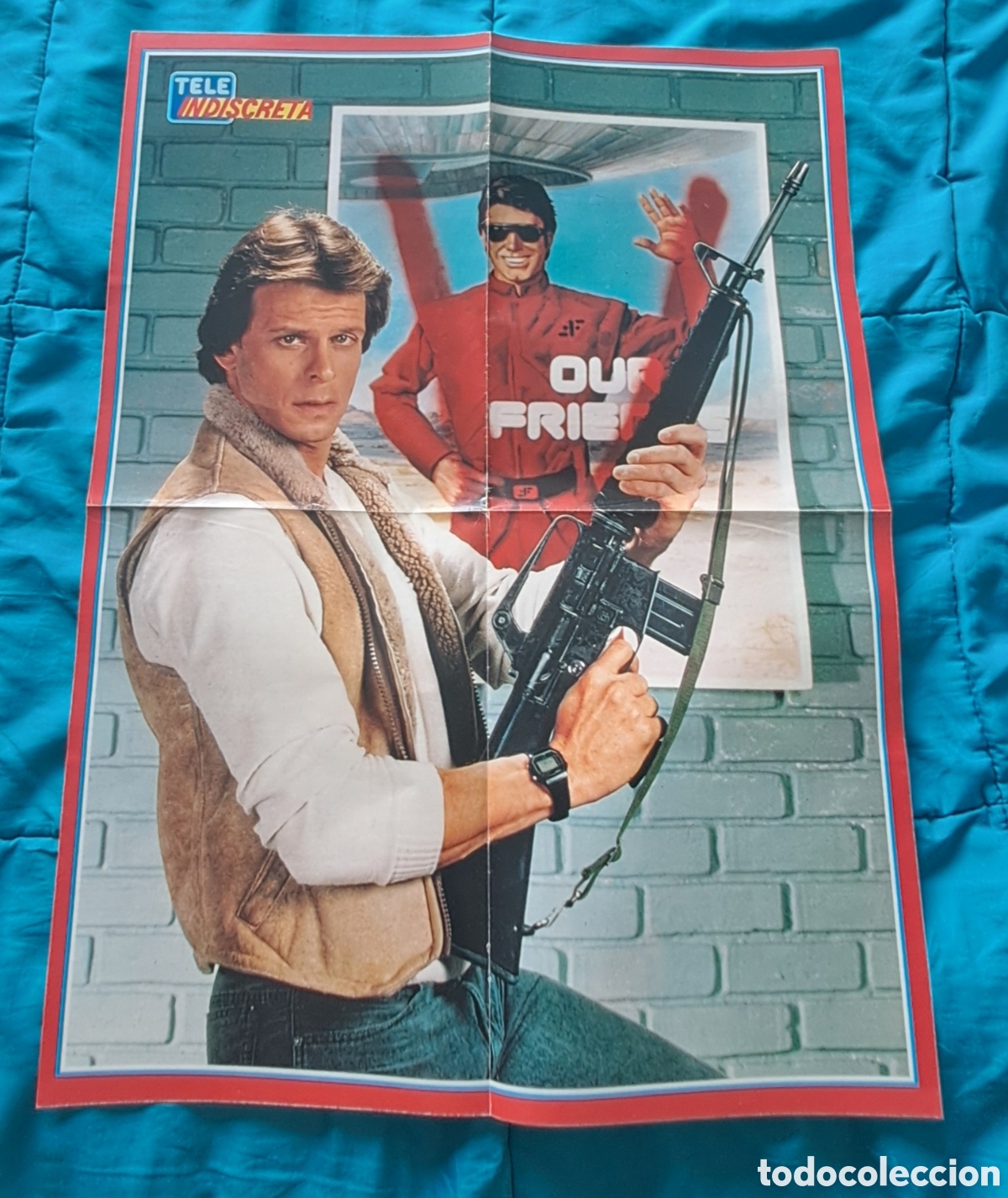 Otros art&iacute;culos de coleccionismo en papel: P&Oacute;STER REVISTA TELEINDISCRETA TELE INDISCRETA. SERIE V LOS VISITANTES + SPANDAU BALLET. TV A&Ntilde;OS 80
