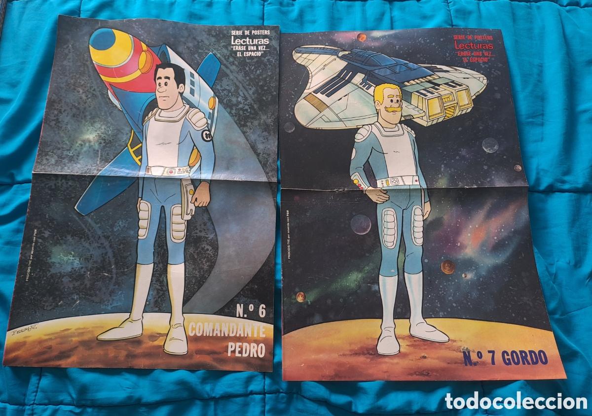 Otros art&iacute;culos de coleccionismo en papel: POSTER DE LA REVISTA LECTURAS - GORDO y PEDRO - SERIE ERASE UNA VEZ EL ESPACIO
