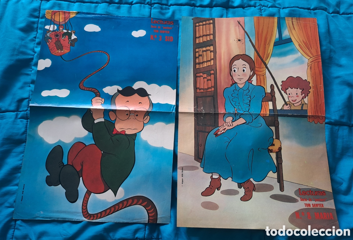 Otros art&iacute;culos de coleccionismo en papel: 8 POSTER DE LA REVISTA LECTURAS - TOM SAWYER - 31,5 X 48 CM
