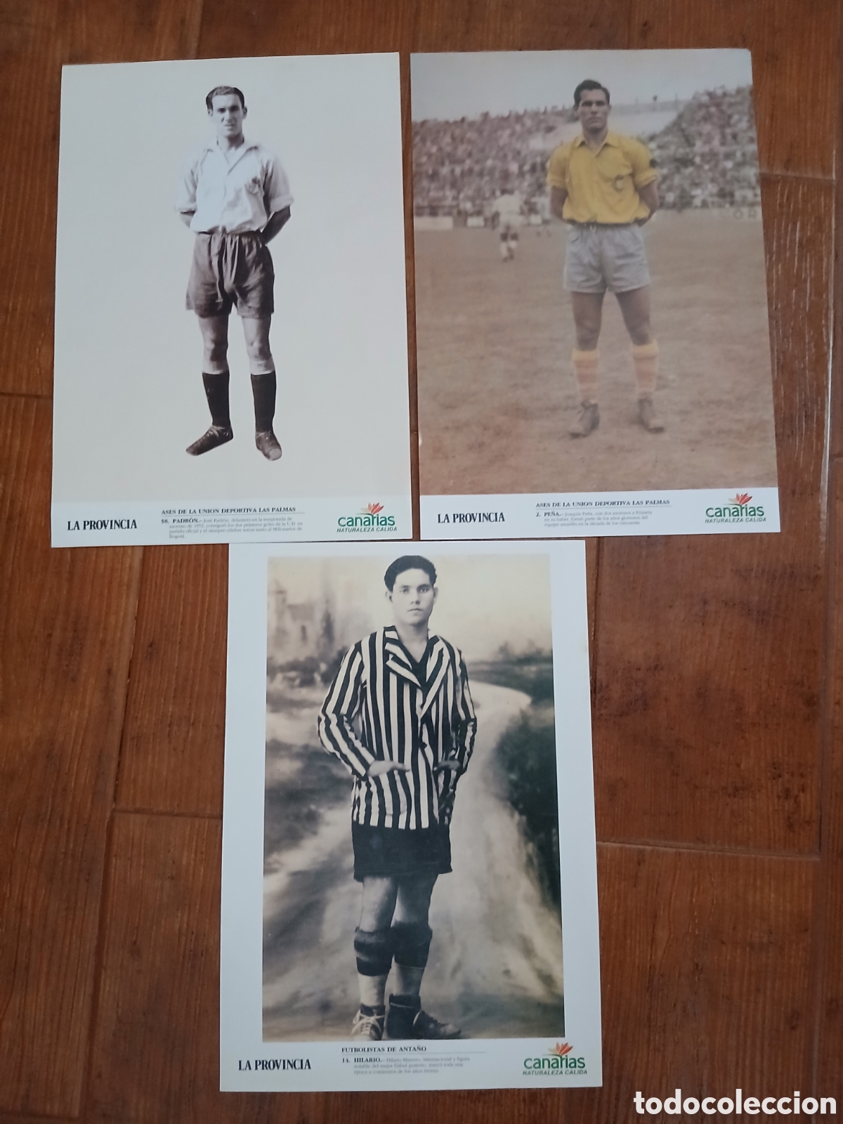 Otros art&iacute;culos de coleccionismo en papel: 3 L&aacute;minas Deporte Canario (1.991)