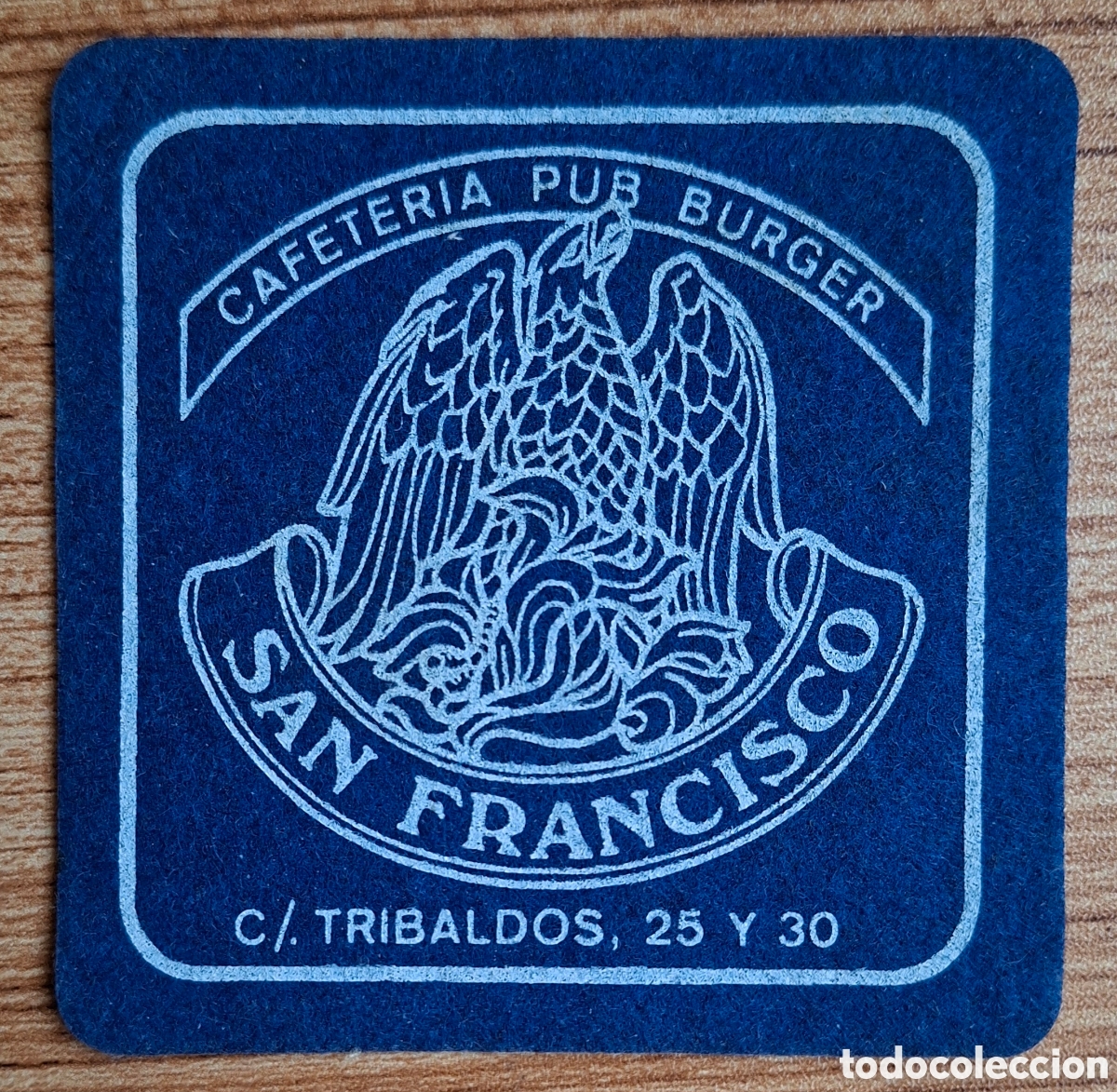 Otros art&iacute;culos de coleccionismo en papel: Posavasos Cafeter&iacute;a Pub Burger San Francisco - Madrid