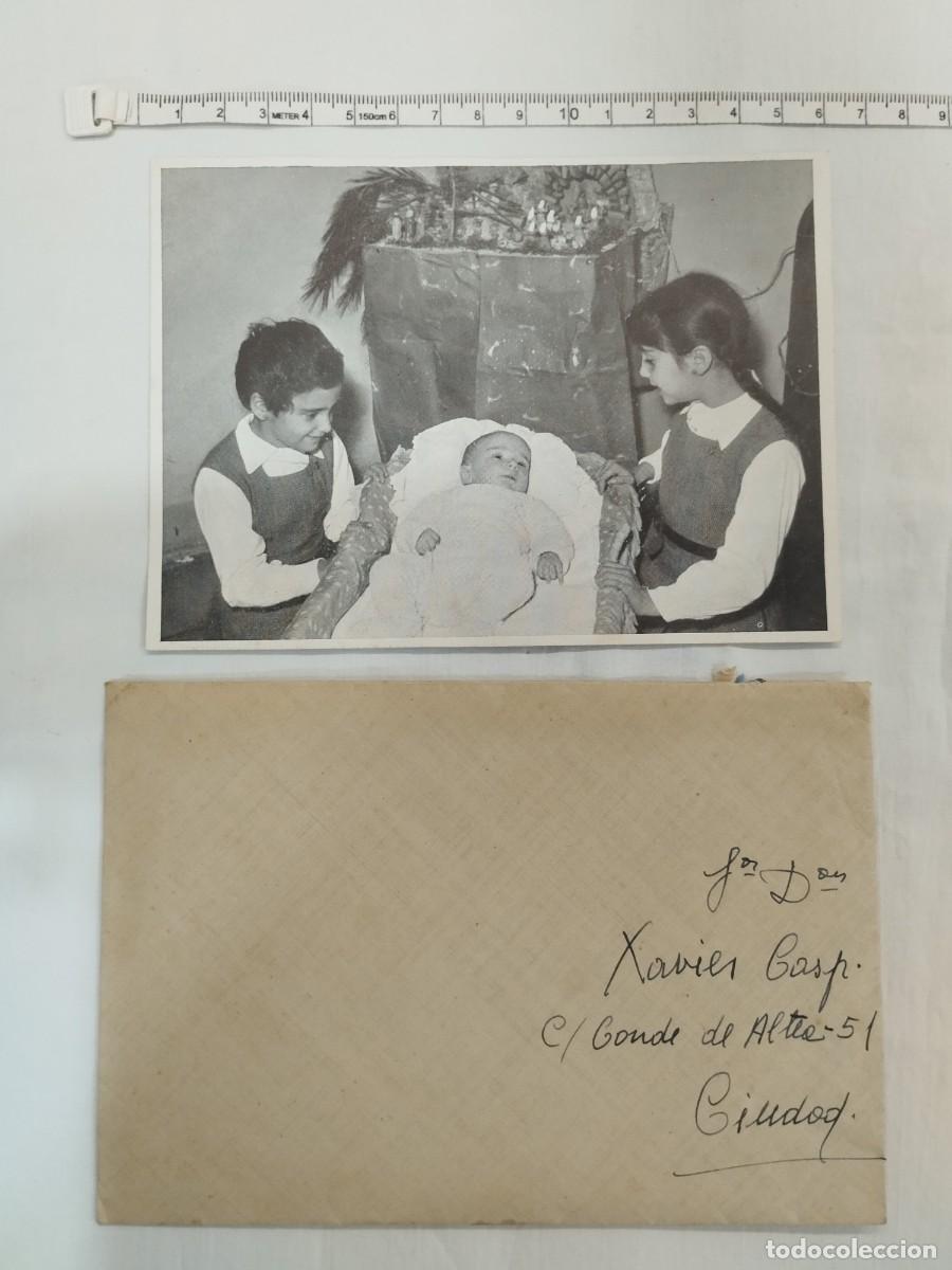 Otros art&iacute;culos de coleccionismo en papel: POEMA CARLOS SENT&Iacute; ESTEVE A XAVIER CASP :TARJETA FELICITACION NAVIDAD con foto de nacimiento 1959