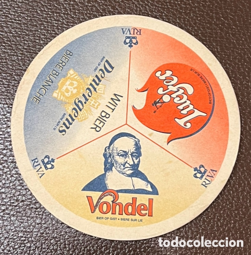 Otros art&iacute;culos de coleccionismo en papel: Posavasos. Cervezas LUCIFER, VONDEL, DETERGEMS. Riva.