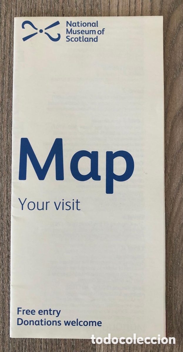 Otros art&iacute;culos de coleccionismo en papel: Mapa de visita del National Museum of Scotland