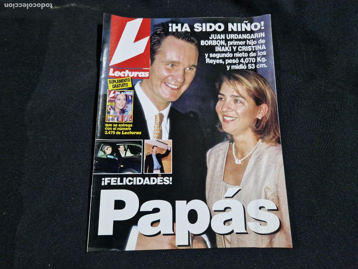 Otros art&iacute;culos de coleccionismo en papel: REVISTA. LECTURAS. HA SIDO NI&Ntilde;O. JUAN URDANGARIN BORBON PRIMER HIJO.
