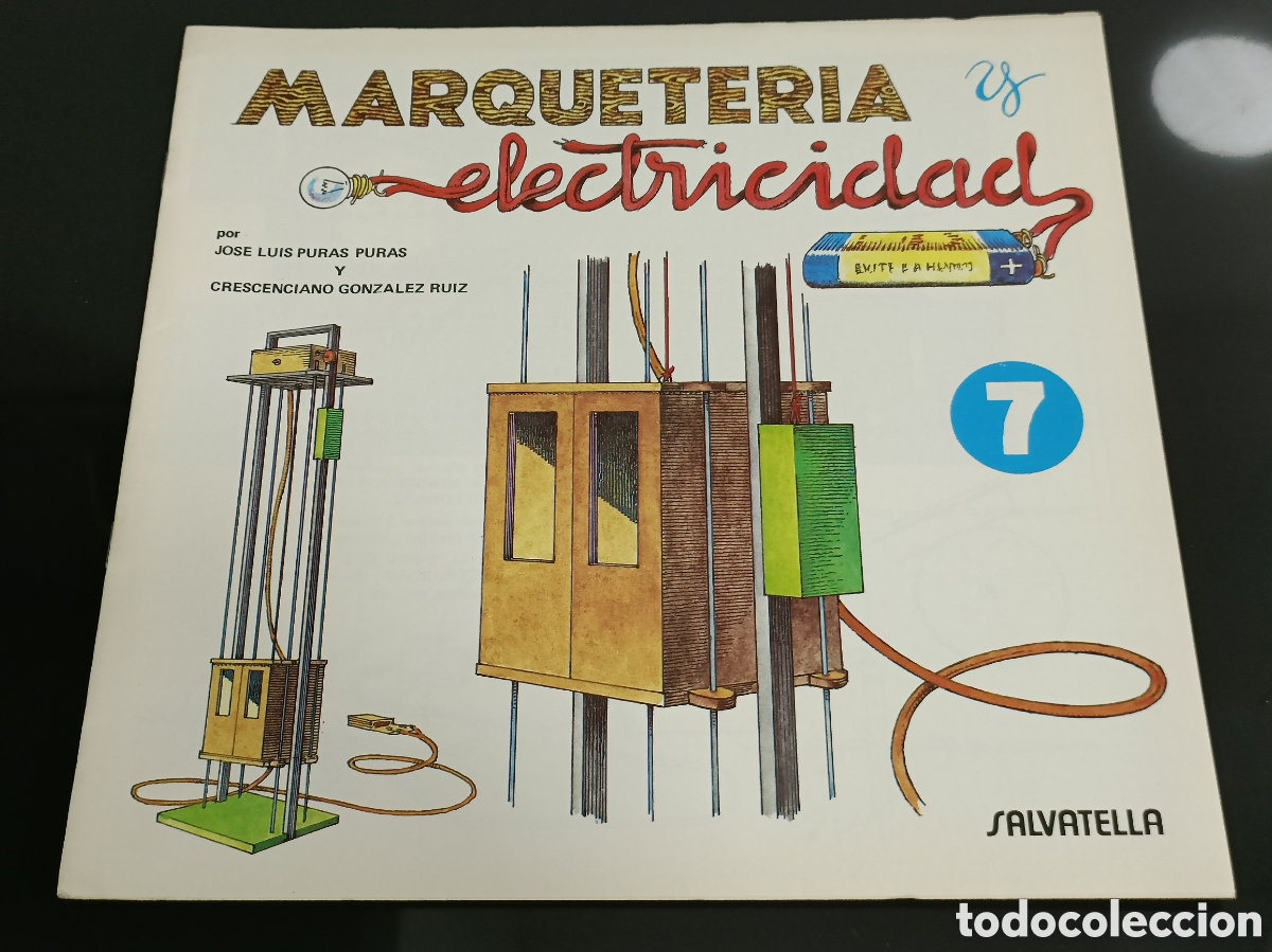 Otros art&iacute;culos de coleccionismo en papel: Cuaderno 7 Marqueteria y electricidad: Ascensor. Salvatella