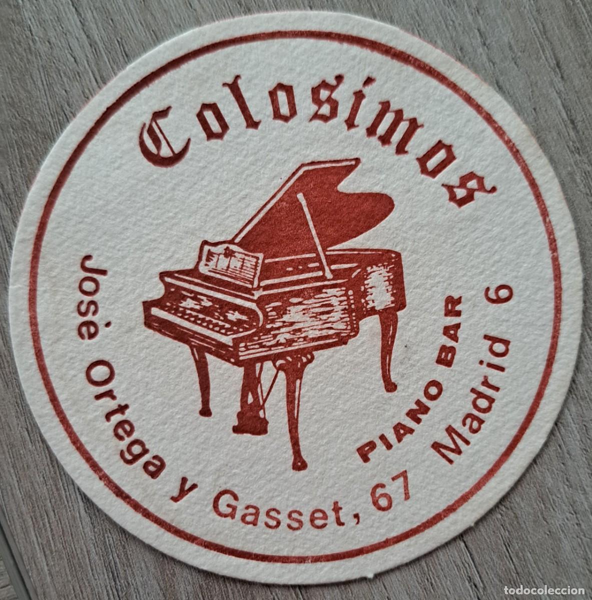 Otros art&iacute;culos de coleccionismo en papel: Posavasos Piano Bar Colosimos - Madrid