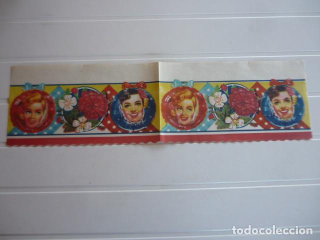 Otros art&iacute;culos de coleccionismo en papel: ANTIGUA CENEFA EN PAPEL PARA MUEBLE COCINA 55 X 15 CM