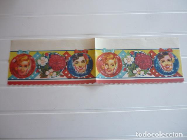 Otros art&iacute;culos de coleccionismo en papel: ANTIGUA CENEFA EN PAPEL PARA MUEBLE COCINA 55 X 15 CM