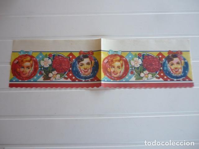 Otros art&iacute;culos de coleccionismo en papel: ANTIGUA CENEFA EN PAPEL PARA MUEBLE COCINA 55 X 15 CM