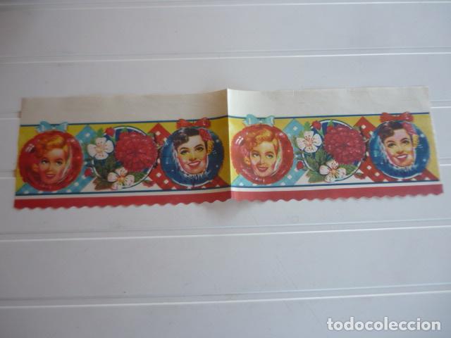 Otros art&iacute;culos de coleccionismo en papel: ANTIGUA CENEFA EN PAPEL PARA MUEBLE COCINA 55 X 15 CM