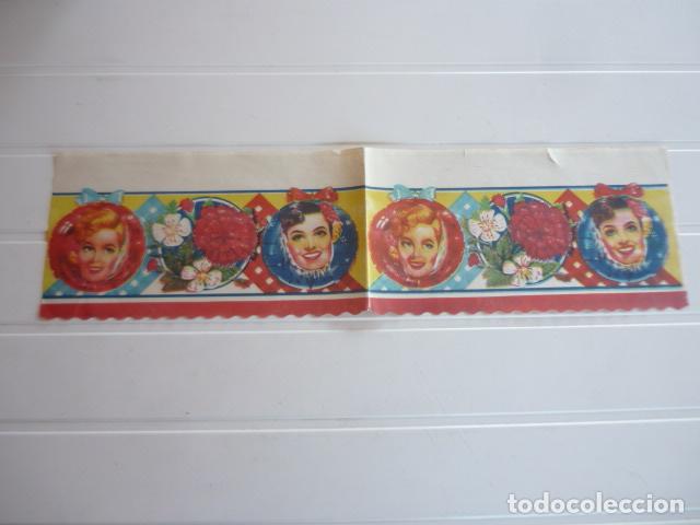 Otros art&iacute;culos de coleccionismo en papel: ANTIGUA CENEFA EN PAPEL PARA MUEBLE COCINA 55 X 15 CM