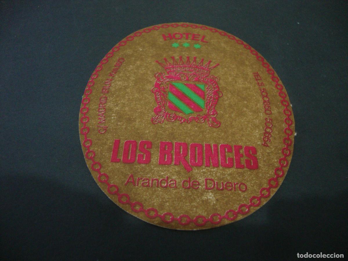 Otros art&iacute;culos de coleccionismo en papel: POSAVASOS HOTEL LOS BRONCES ARANDA DE DUERO
