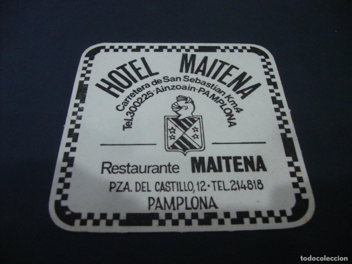 Otros art&iacute;culos de coleccionismo en papel: POSAVASOS HOTEL MAITENA PAMPLONA