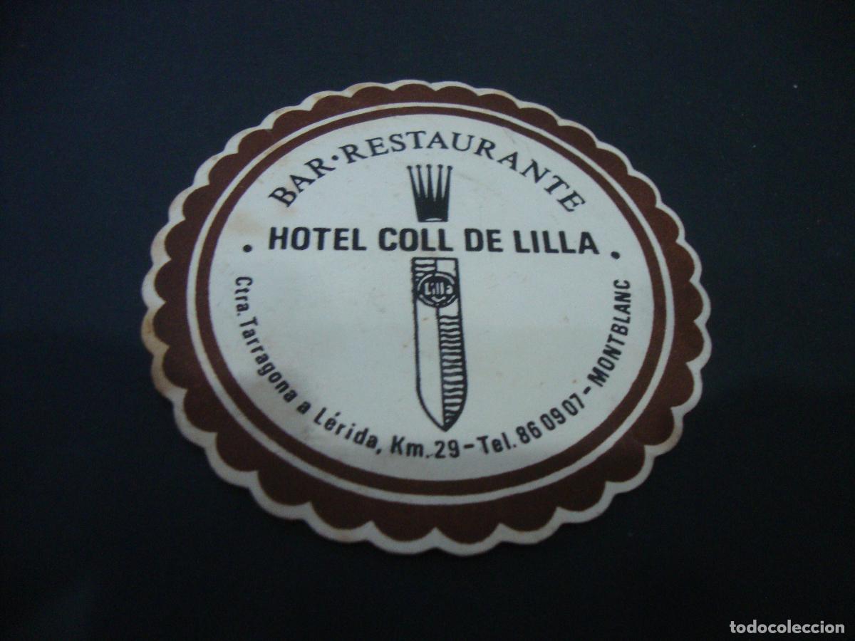 Otros art&iacute;culos de coleccionismo en papel: POSAVASOS HOTEL COLL DE LILLA MONTBLANC