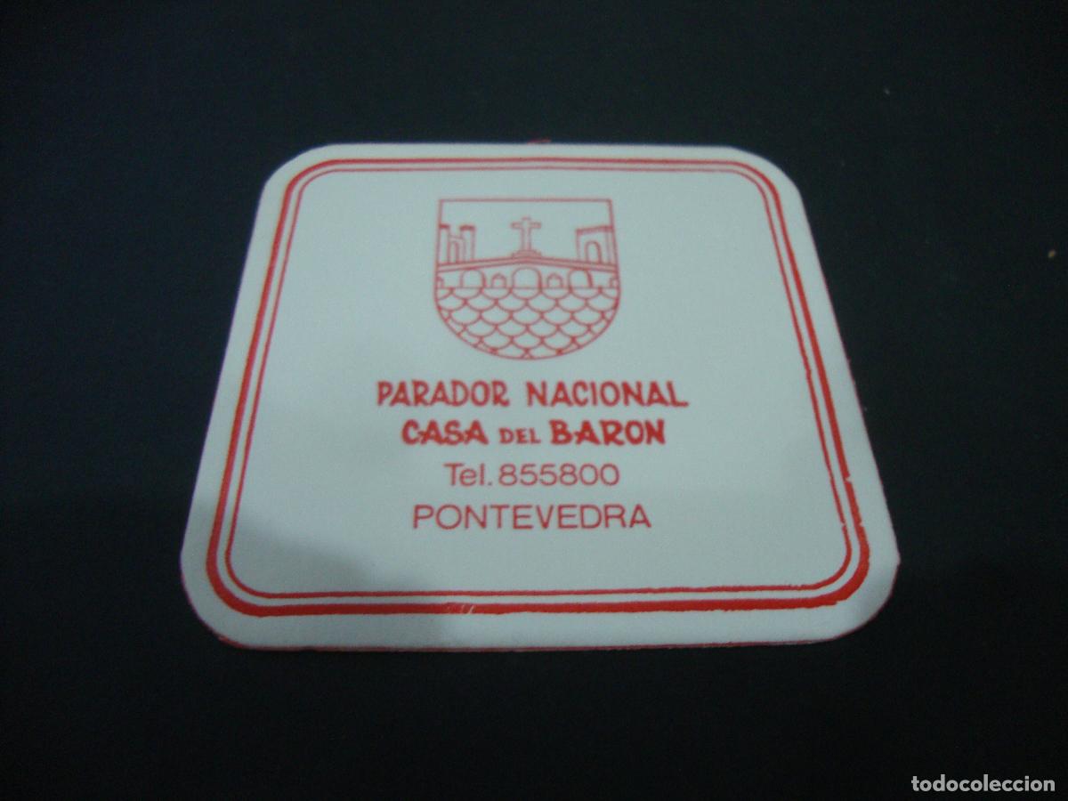Otros art&iacute;culos de coleccionismo en papel: POSAVASOS HOTEL PARADOR NACIONAL CASA DEL BARON PONTEVEDRA