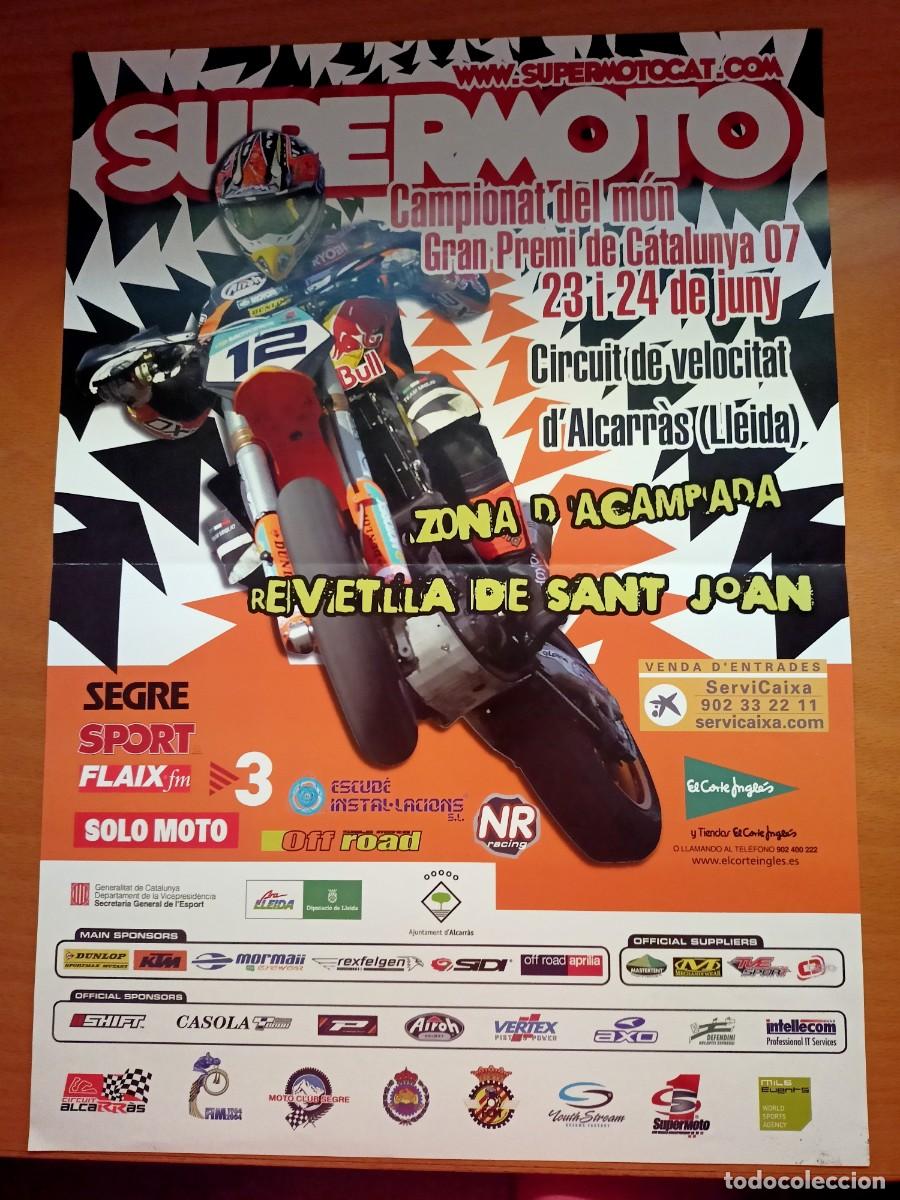 Otros art&iacute;culos de coleccionismo en papel: CARTELL DEL &rdquo;CAMPIONAT DEL MON &rdquo;GRAN PREMI DE CATALUNYA&rdquo; EL 2007 D'ALCARRAS DE 30 X 42 CM