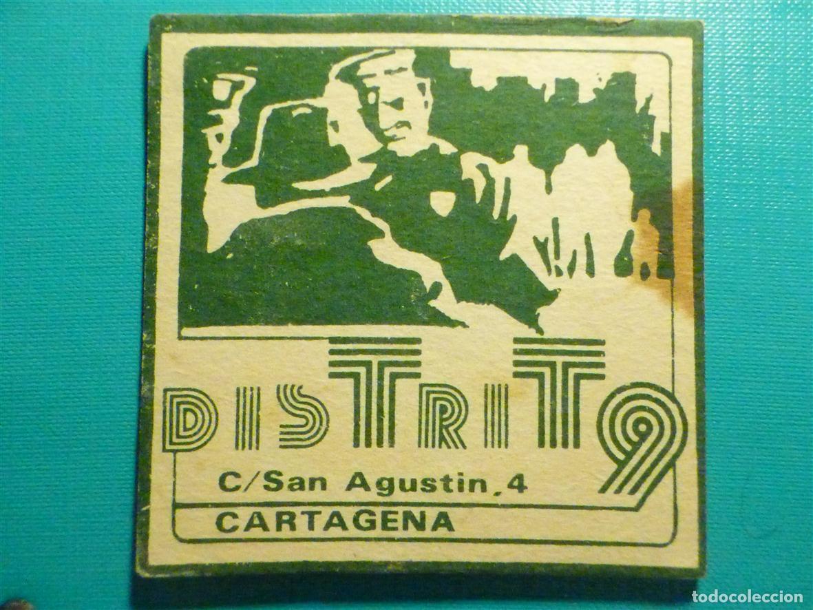 Otros art&iacute;culos de coleccionismo en papel: Posavasos Pubs y discotecas - Distrito 9 - C/ San Agustin, 4 - Cartagena - M&uacute;rcia -