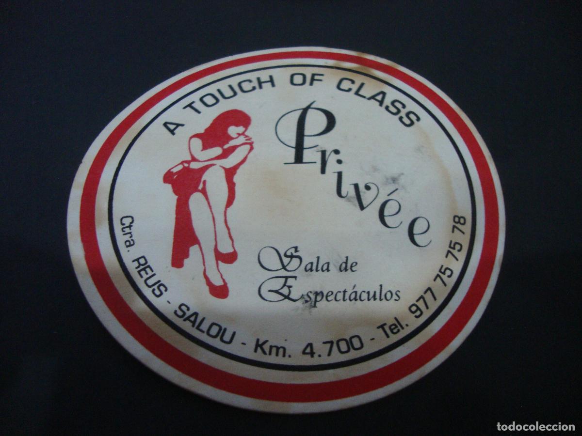 Otros art&iacute;culos de coleccionismo en papel: POSAVASOS SALA DE ESPECTACULOS PRIVEE SALOU