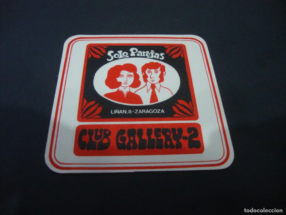 Otros art&iacute;culos de coleccionismo en papel: POSAVASOS CLUB GALLERY 2 SOLO PAREJAS ZARAGOZA