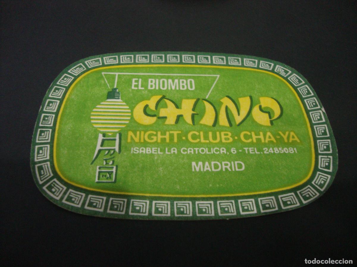 Otros art&iacute;culos de coleccionismo en papel: POSAVASOS NIGHT CLUB CHA YA EL BIOMBO CHINO MADRID