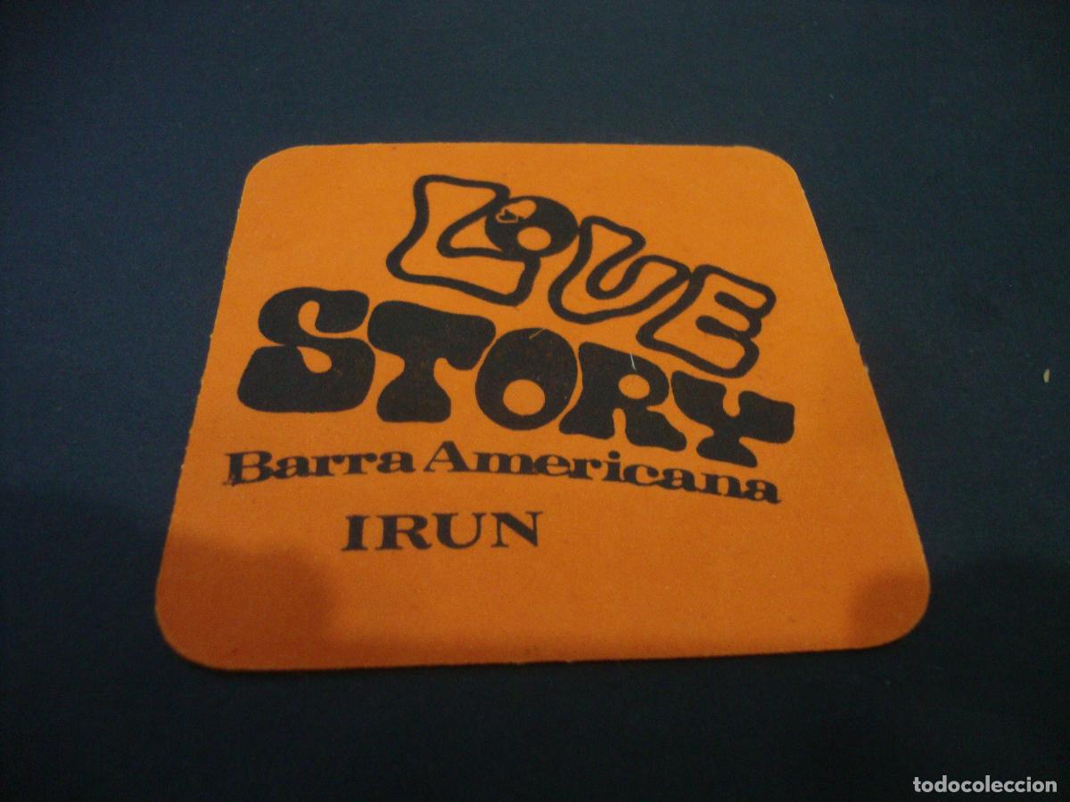 Otros art&iacute;culos de coleccionismo en papel: POSAVASOS BARRA AMERICANA LOVE STORY IRUN