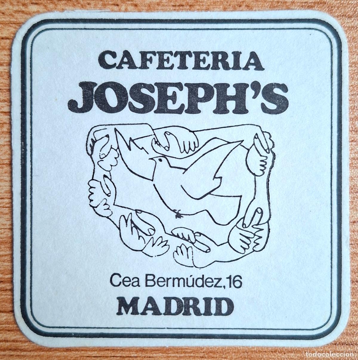 Otros art&iacute;culos de coleccionismo en papel: Posavasos Cafeter&iacute;a Joseph's - Madrid