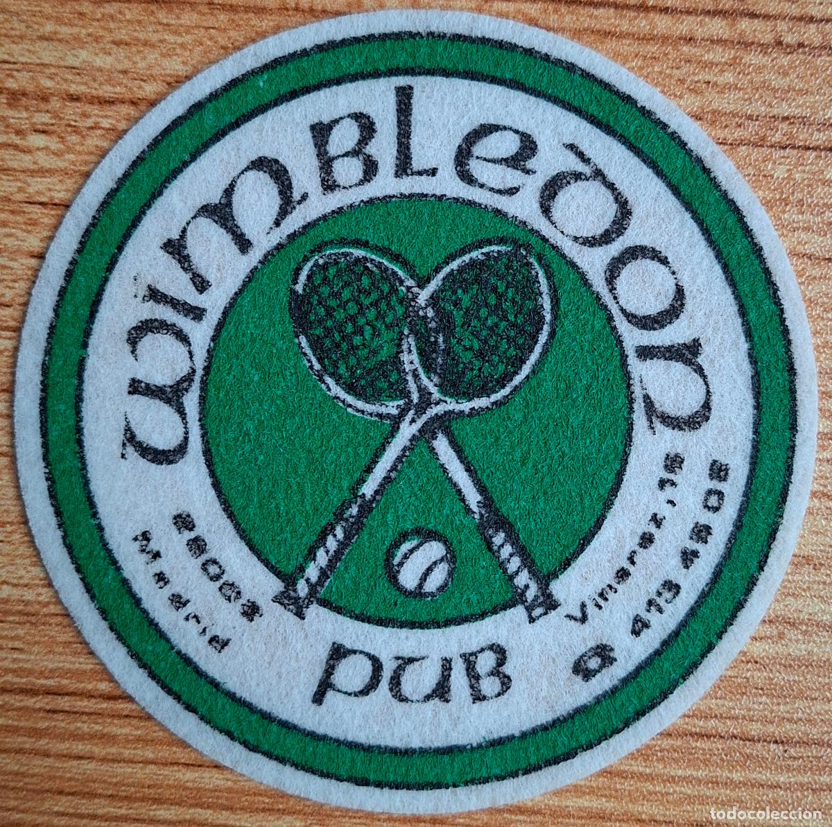 Otros art&iacute;culos de coleccionismo en papel: Posavasos Wimbledon Pub - Madrid