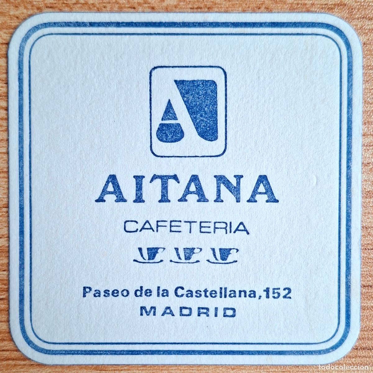 Otros art&iacute;culos de coleccionismo en papel: Posavasos Cafeter&iacute;a Aitana - Madrid