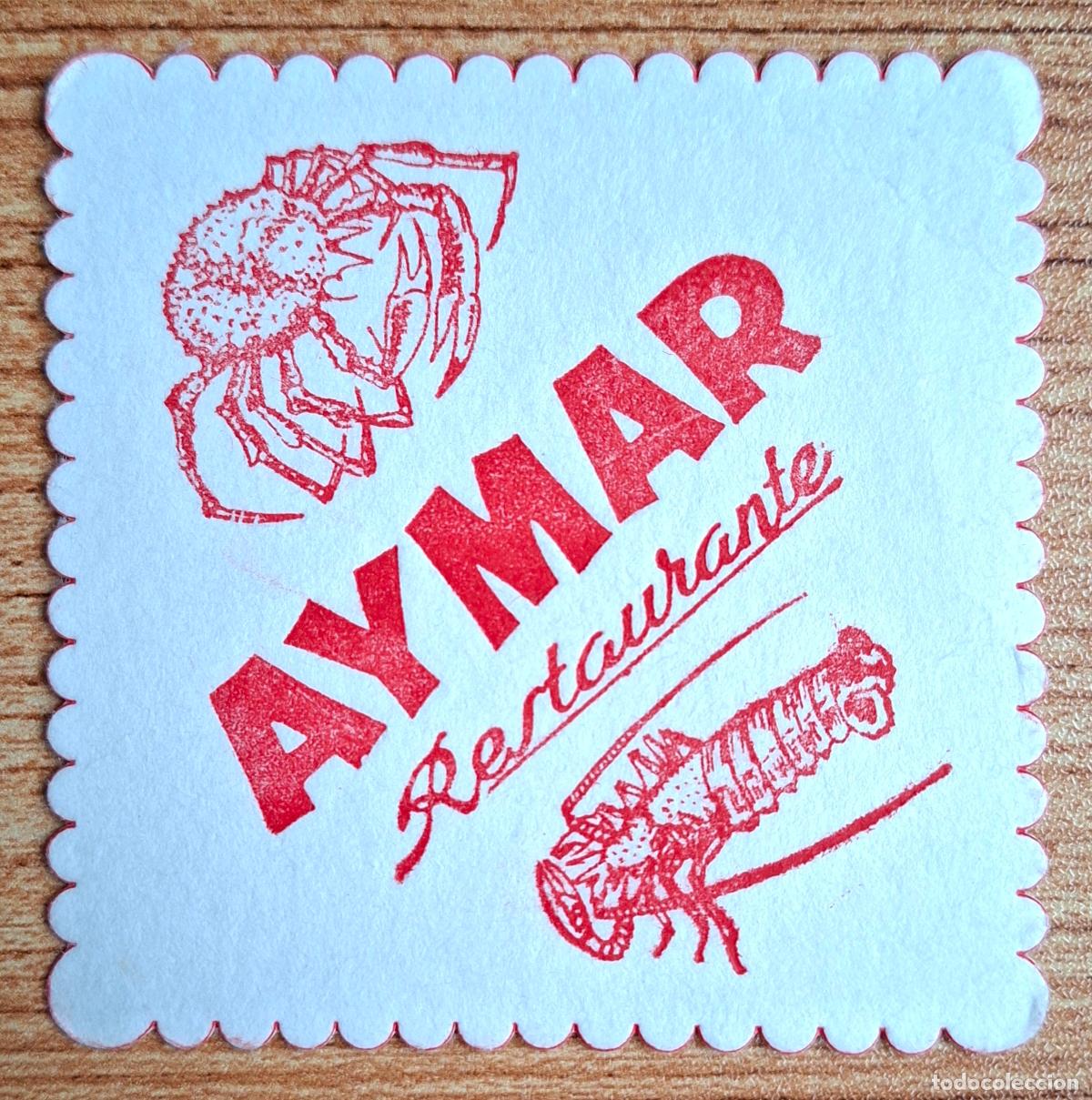 Otros art&iacute;culos de coleccionismo en papel: Posavasos Restaurante Aymar - Madrid
