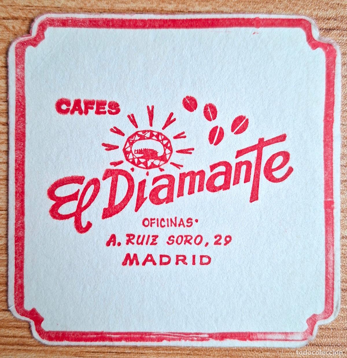 Otros art&iacute;culos de coleccionismo en papel: Posavasos Caf&eacute;s El Diamante - Madrid