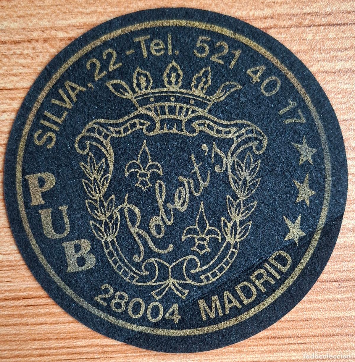 Outros artigos de papel: Posavasos Pub Robert's - Madrid