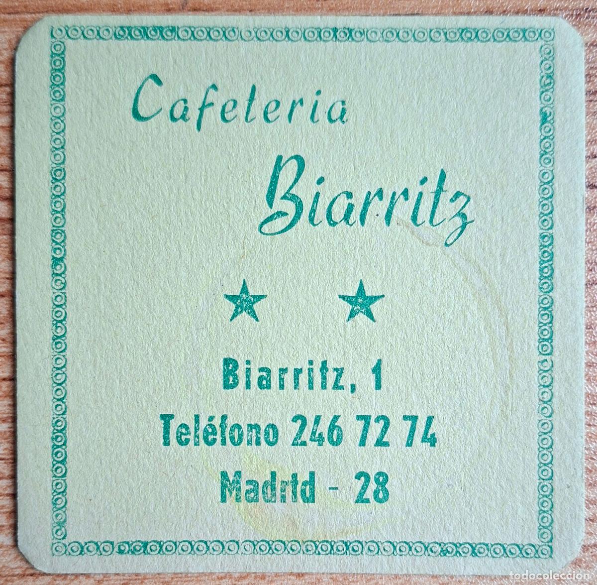 Outros artigos de papel: Posavasos Cafeter&iacute;a Biarritz - Madrid